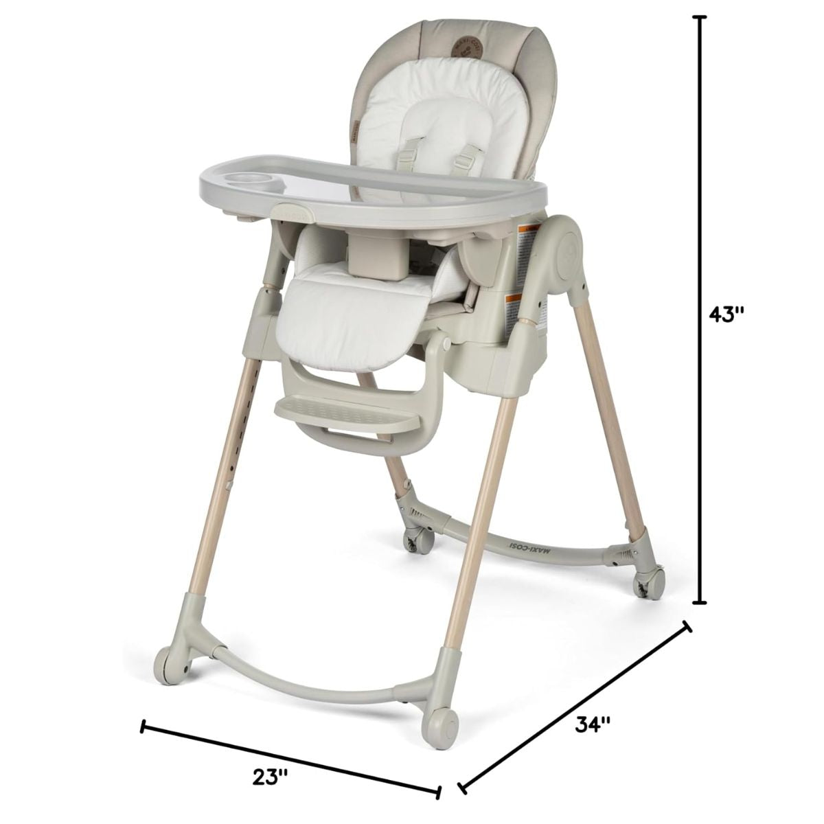 Maxi-Cosi Minla 6-In-1 High Chair - Classic Oat on Luna Baby Store Miami