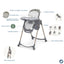 Maxi-Cosi Minla 6-In-1 High Chair - Classic Truffle on Luna Baby Store Miami