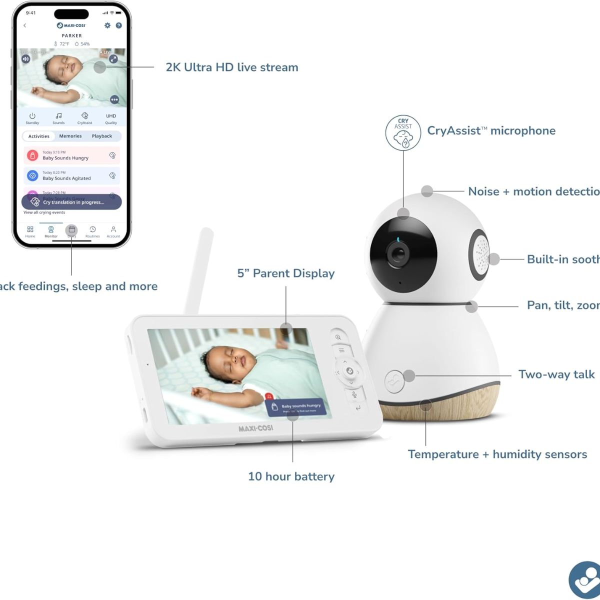Maxi Cosi See Pro 360 Baby Monitor on Luna Baby Store Miami