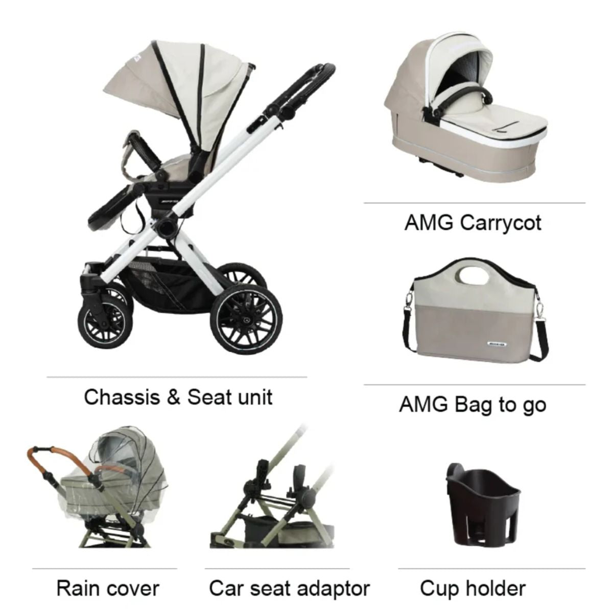 Mercedes-Benz AMG GT² Travel System - Bright Light