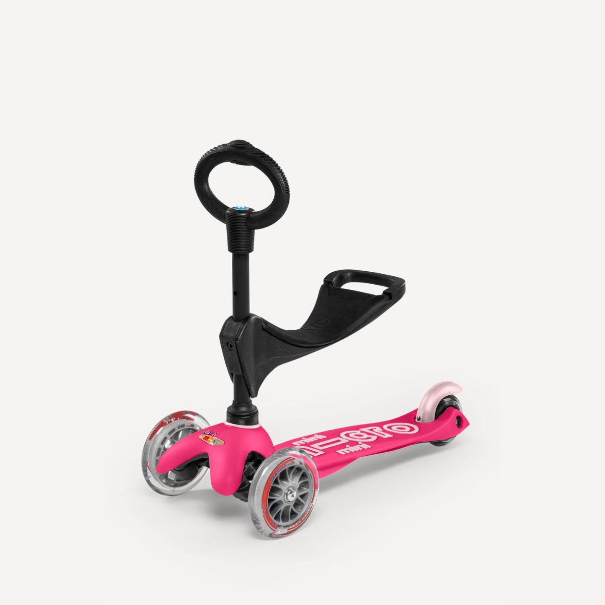 Patinete Infantil Micro Kickboard Mini 3 em 1 Deluxe Pink
