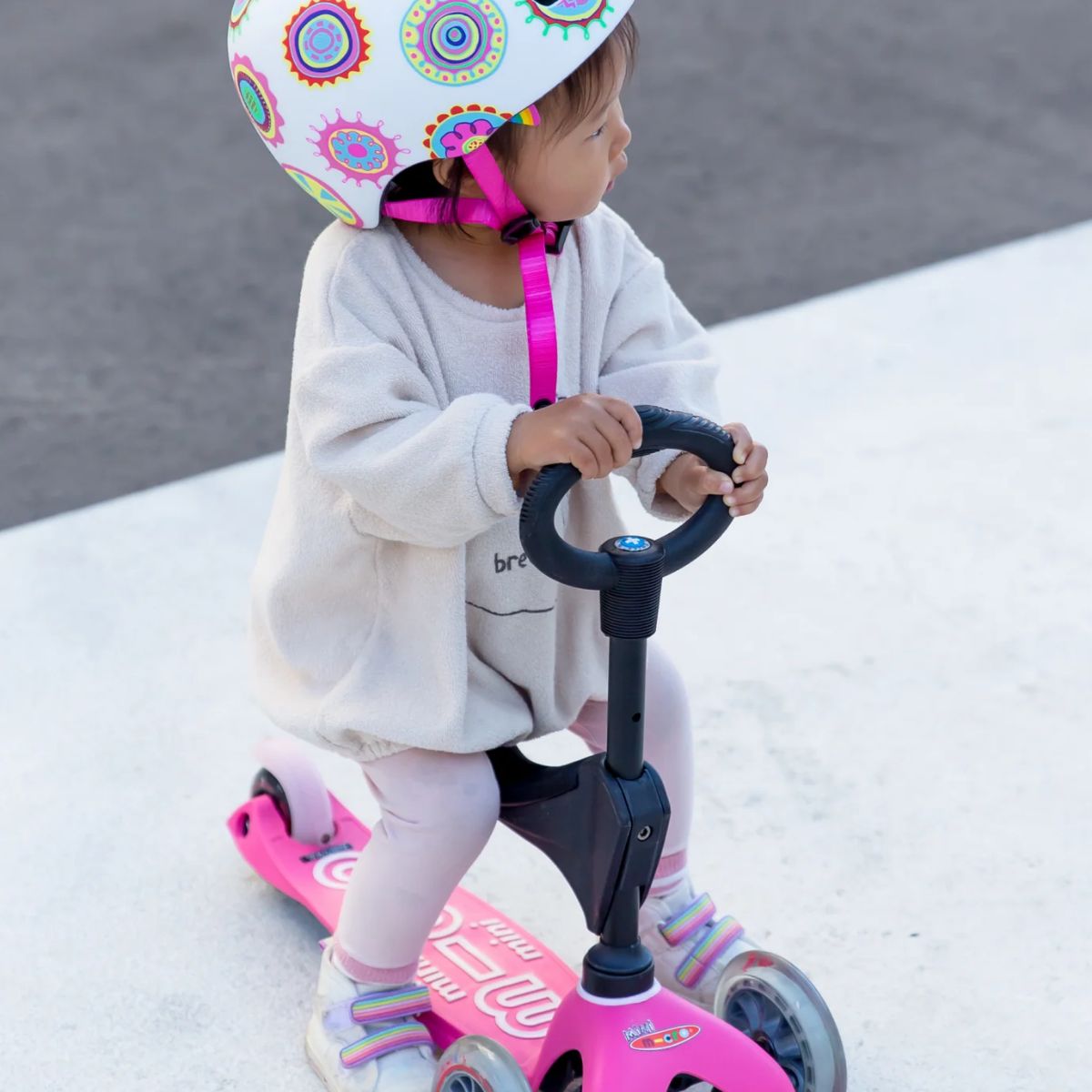Patinete Infantil Micro Kickboard Mini 3 em 1 Deluxe Pink on Luna Baby Store Miami