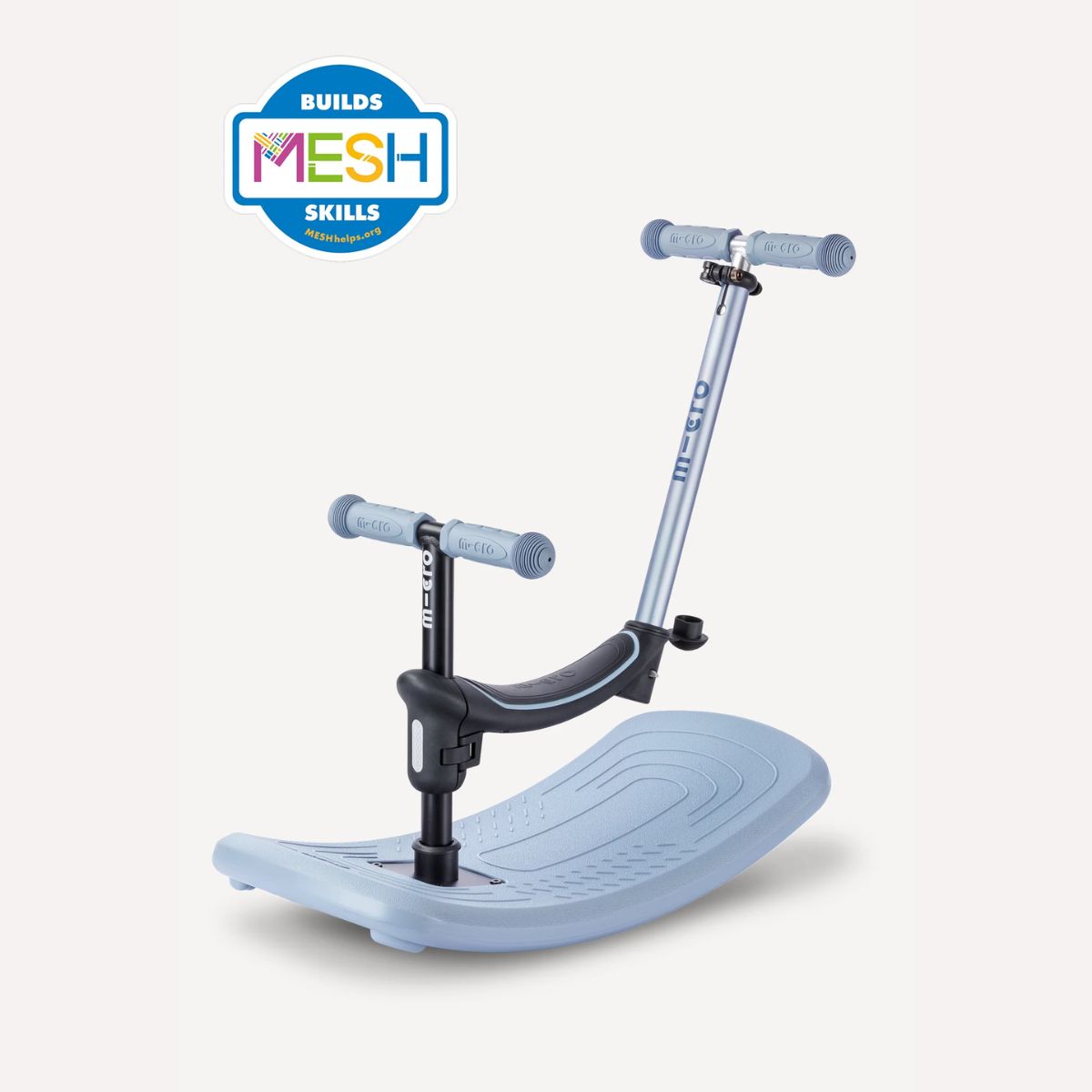 Patinete Infantil Micro Kickboard Mini Rock & Go LED 6 em 1 com Balanço Ocean Slate