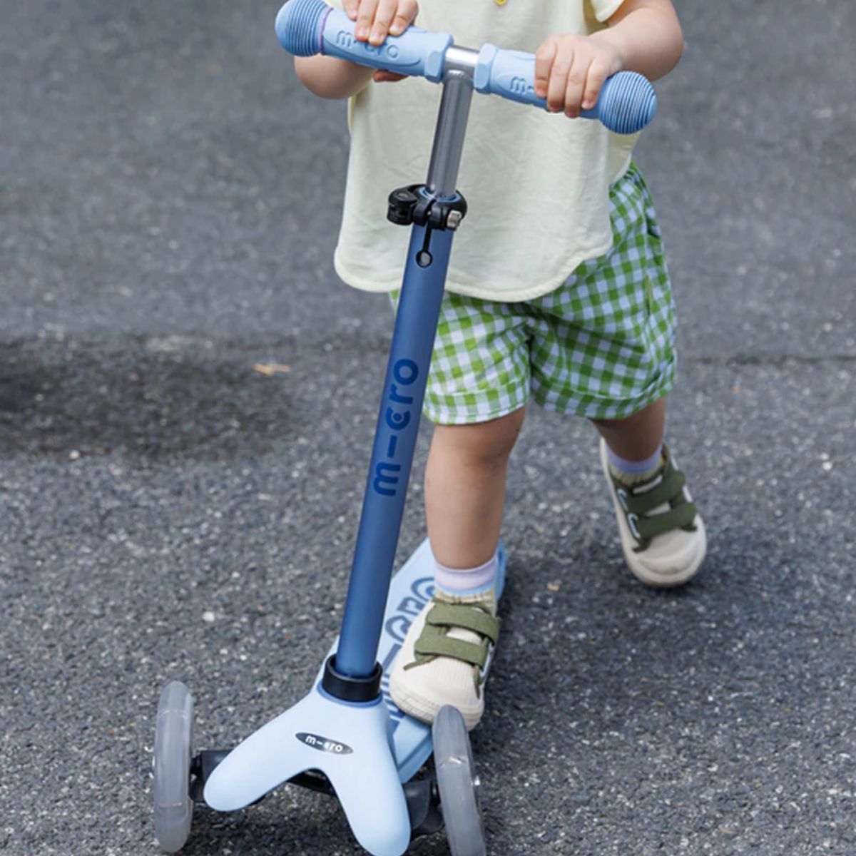 Patinete Infantil Micro Kickboard Mini Rock & Go LED 6 em 1 com Balanço Ocean Slate on Luna Baby Store Miami