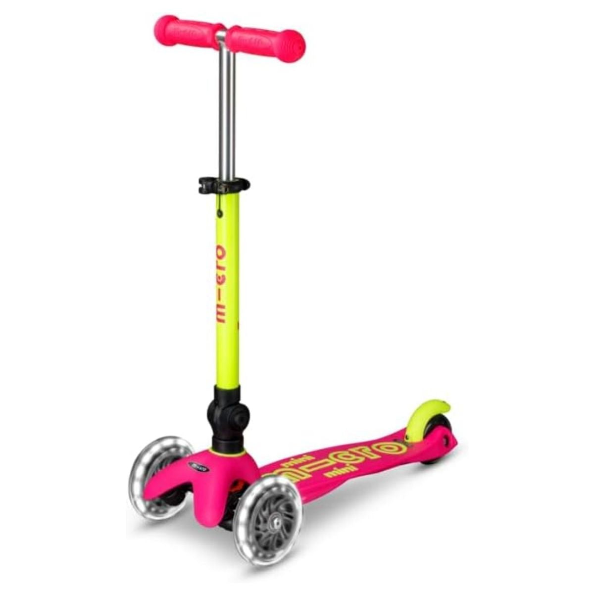 Patinete Infantil Micro Mini Foldable LED Neon Flamingo Pink/Yellow on Luna Baby Store Miami