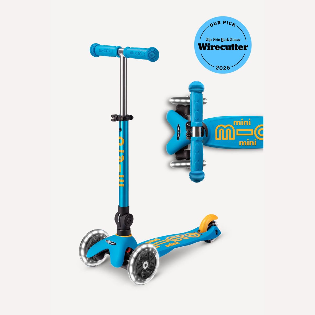 Patinete Infantil Micro Mini Foldable LED Ocean Blue


