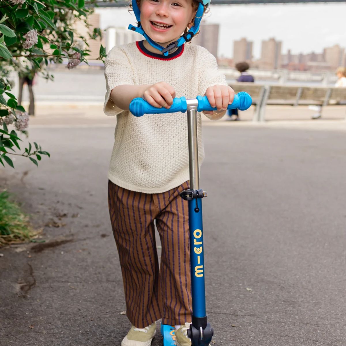 Patinete Infantil Micro Mini Foldable LED Ocean Blue

