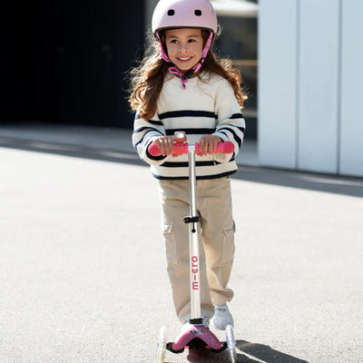 Patinete Infantil Micro Mini Glitter LED Fairy Pink

