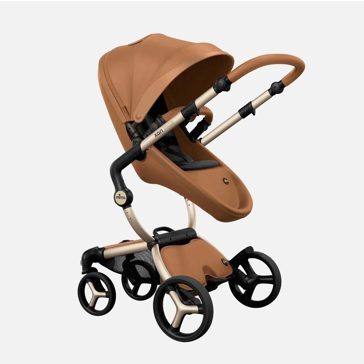 Mima Mima Xari Max Stroller - Champagne/Camel/Black - Luna Baby Store Miami