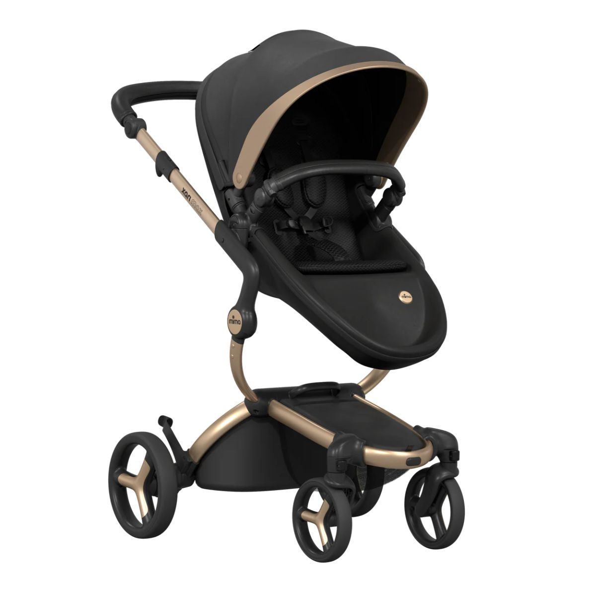 Carrinho de Bebê Mima Xari Max Edição Especial Preto e Dourado