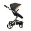 Carrinho de Bebê Mima Xari Max Edição Especial Preto e Dourado on Luna Baby Store Miami