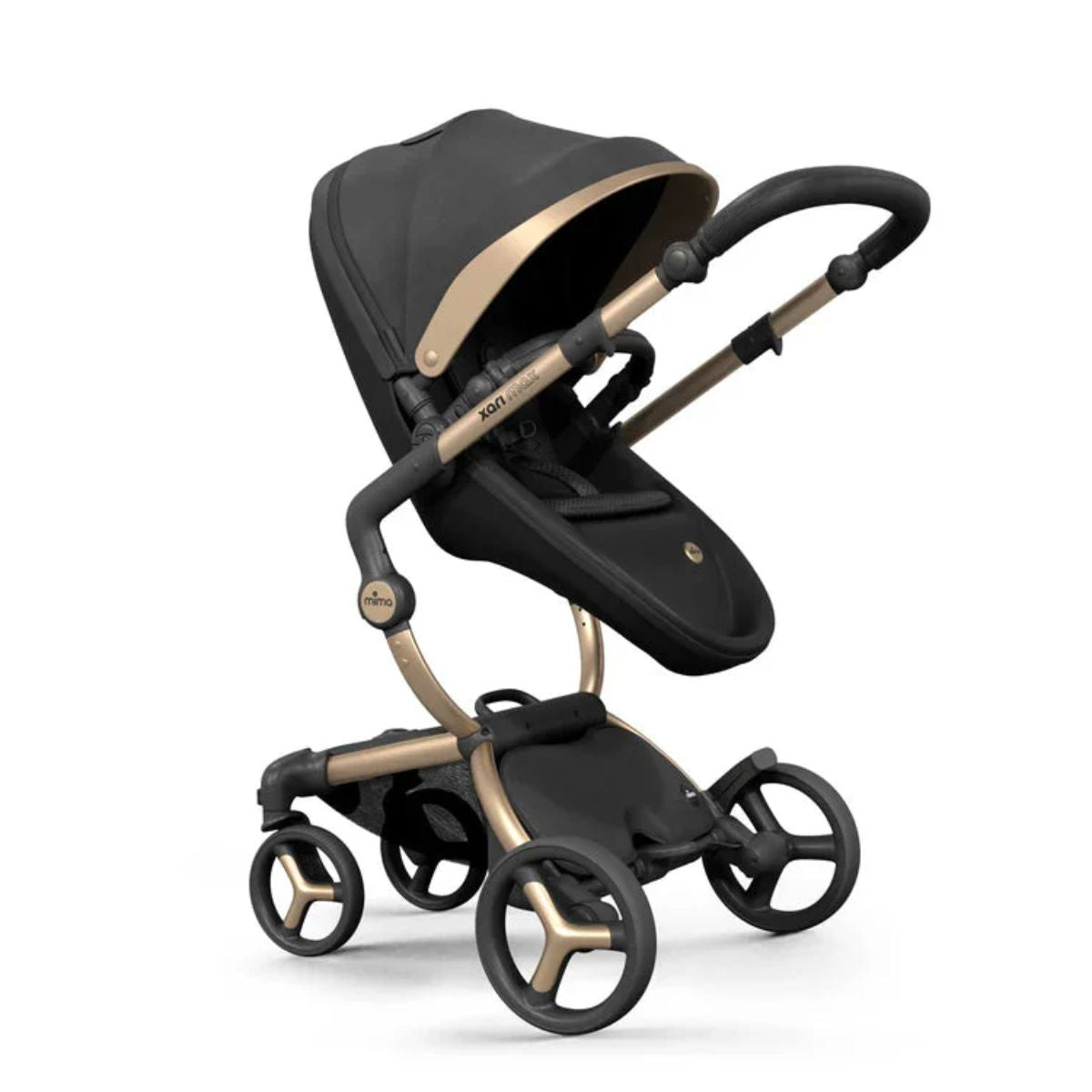Carrinho de Bebê Mima Xari Max Edição Especial Preto e Dourado