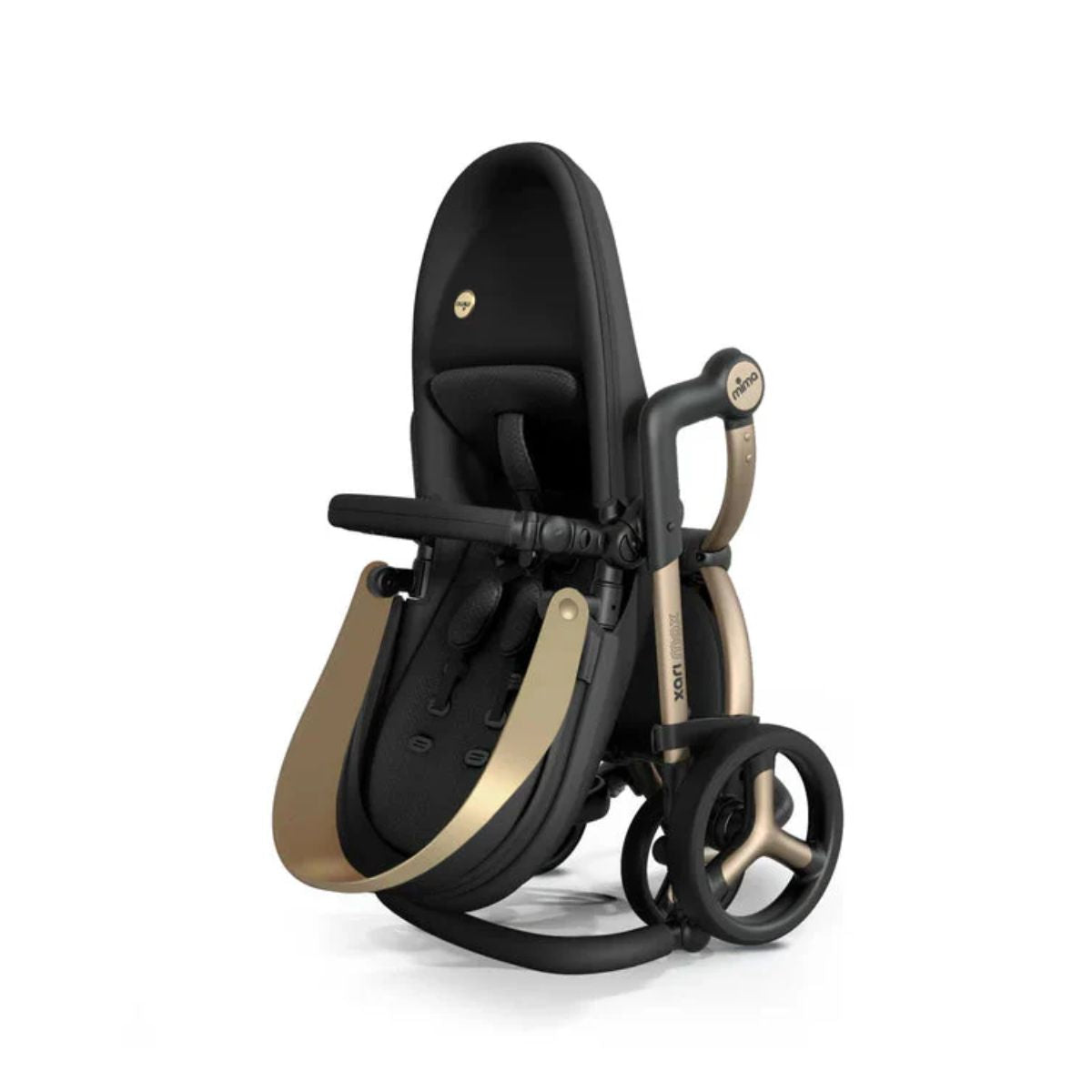 Carrinho de Bebê Mima Xari Max Edição Especial Preto e Dourado on Luna Baby Store Miami