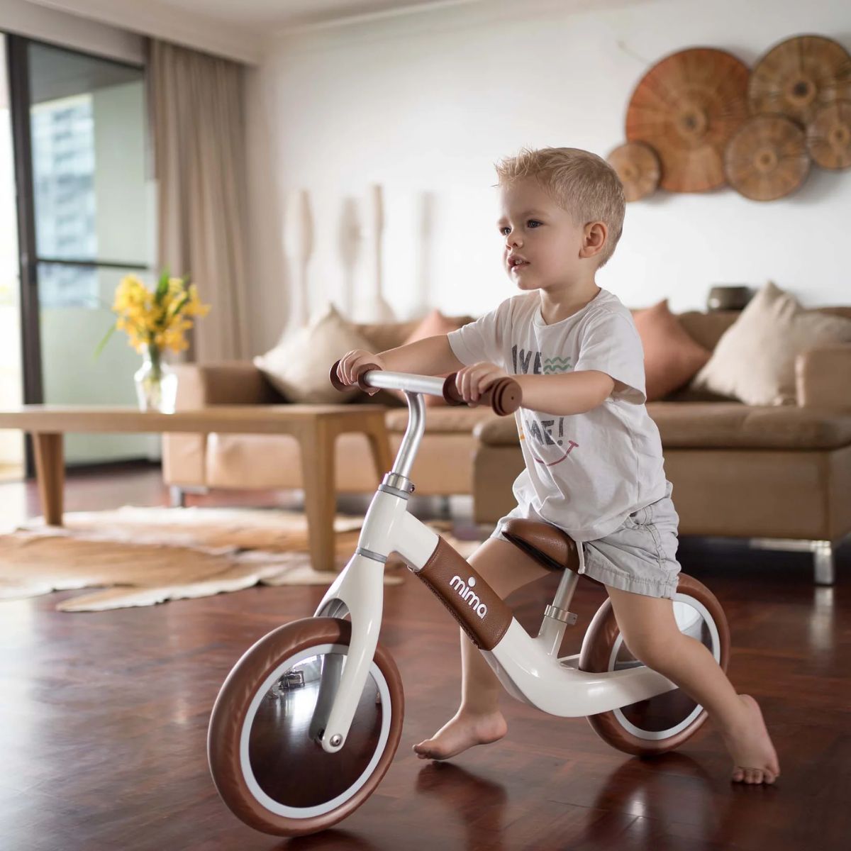 Bike (Bicicleta) Infantil Mima Zoom Balance Branca on Luna Baby Store Miami