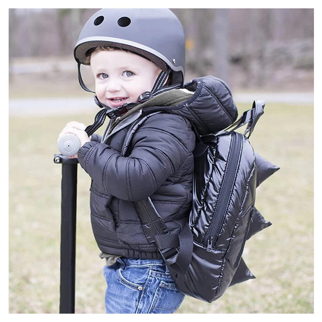 Mochila Infantil Mini Impermeável 7AM Dinossauro Black - 07:00 Babytunes