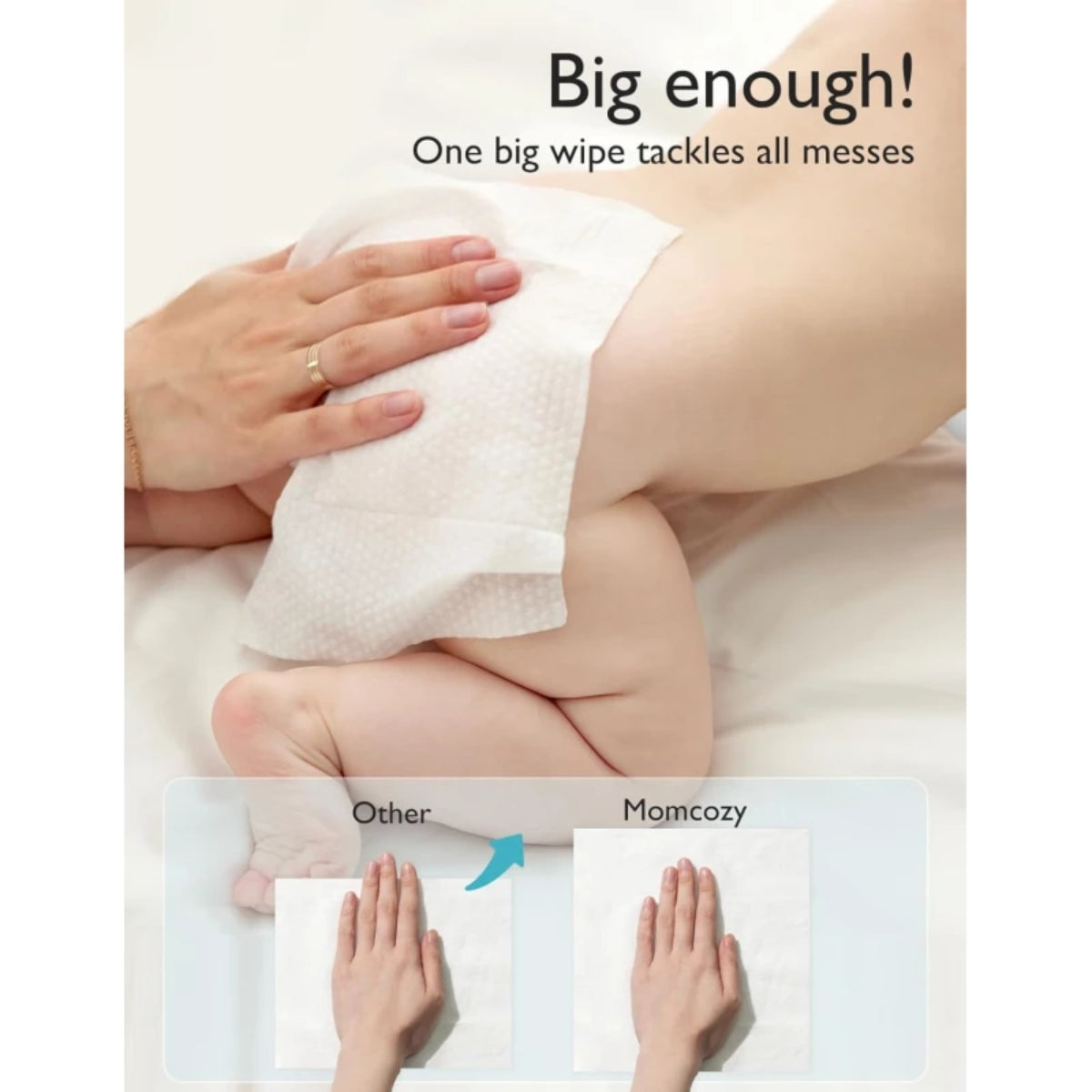 Momcozy Water Baby Wipes – 60 Count