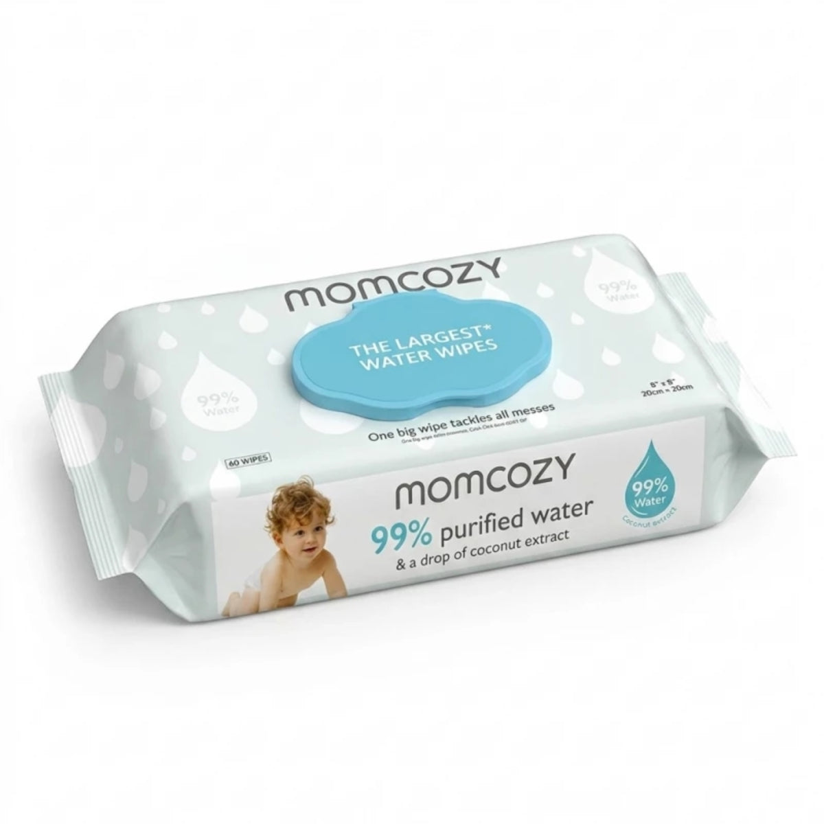Momcozy Water Baby Wipes – 60 Count on Luna Baby Store Miami