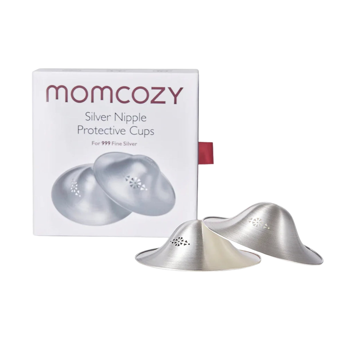 Momcozy 999 Silver Nipple Shields - Regular Nursing Cups on Luna Baby Store Miami