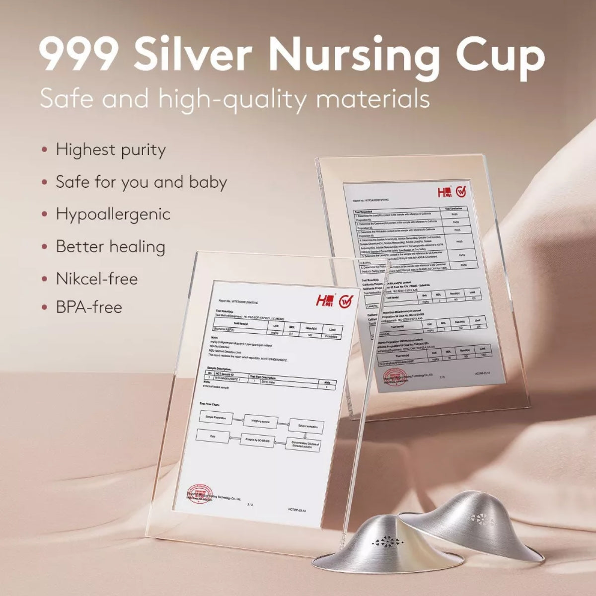 Momcozy 999 Silver Nipple Shields - Regular Nursing Cups