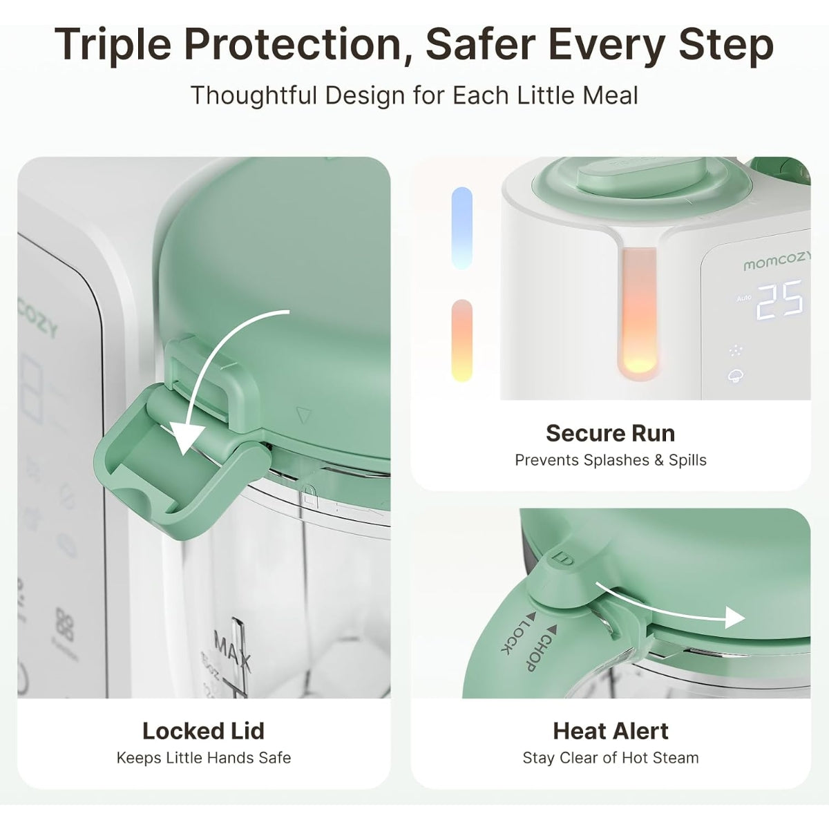 Momcozy AutoMeal Baby Food Maker on Luna Baby Store Miami