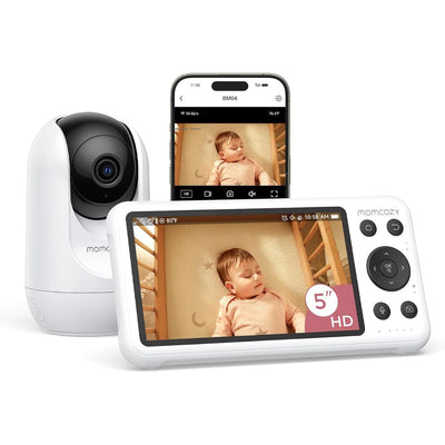 Babá Eletrônica Inteligente Momcozy BM04 Wi-Fi com 1 Câmera