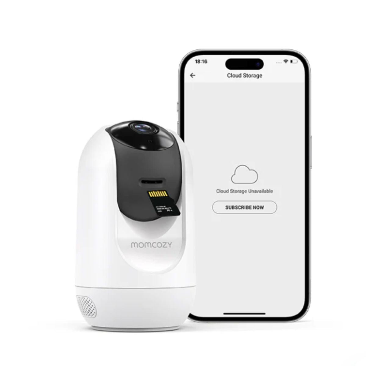Babá Eletrônica Inteligente Momcozy BM04 Wi-Fi com 1 Câmera on Luna Baby Store Miami