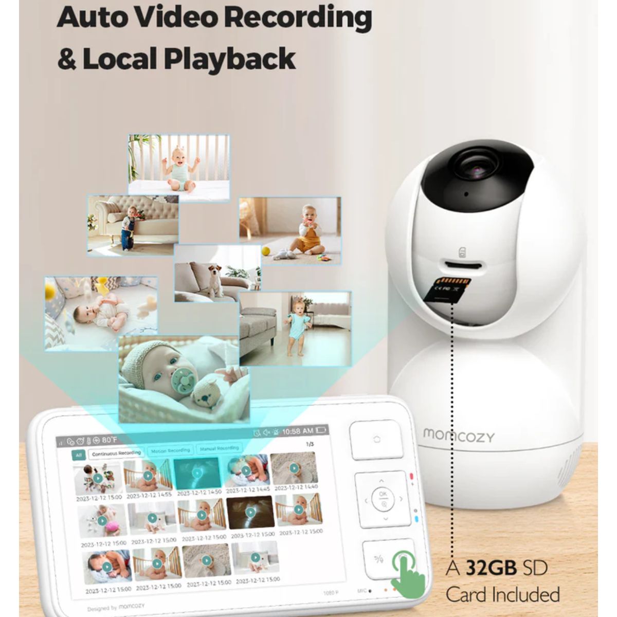 Momcozy 5.5-inch Full HD Video Baby Monitor With 1 Camera - BM03 on Luna Baby Store Miami