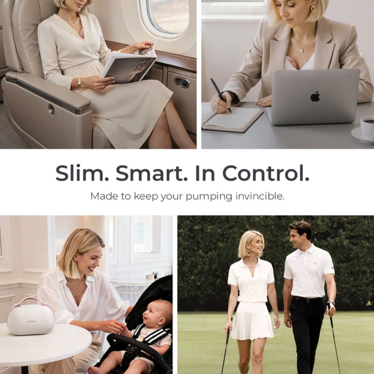 Bomba Extratora Dupla de Leite Elétrica Momcozy Air 1 Ultra-slim