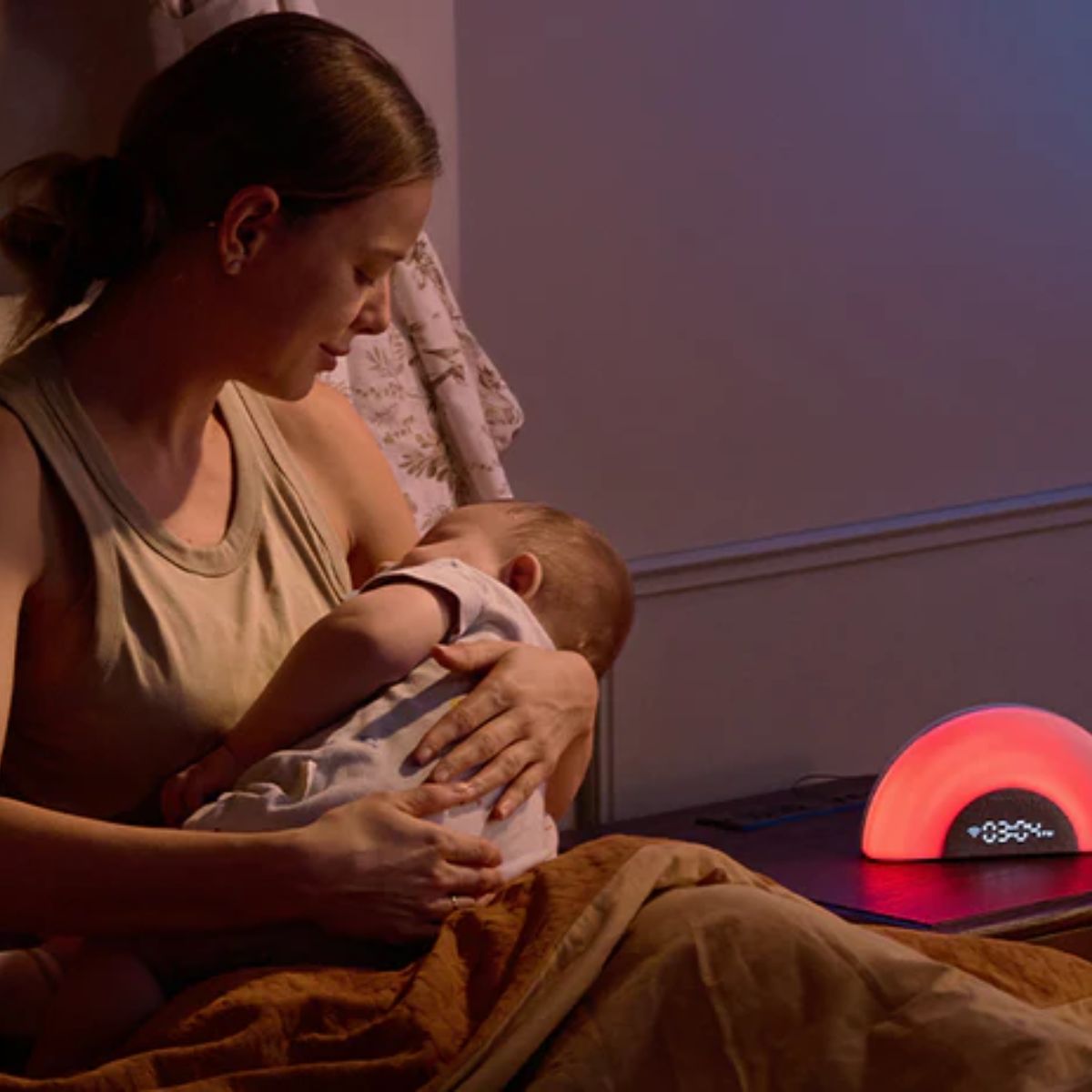 Ruído Branco Infantil Momcozy DreamSync Tech Rainbow