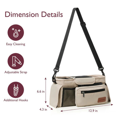 Organizador Universal Para Carrinho De Bebê Momcozy Khaki