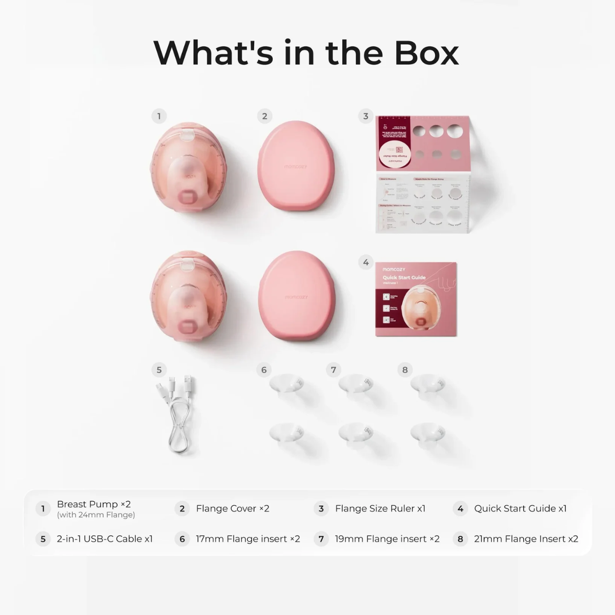 Momcozy Wellness 1 Warm-Massage Wearable Breast Pump on Luna Baby Store Miami