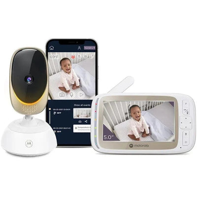 Motorola - Monitor de bebê VM85 Indoor WiFi Vídeo com câmera e luz ambiente