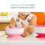 Munchkin Stay Put Suction Bowls & Lids, 3 Pack Pink/Purple on Luna Baby Store Miami