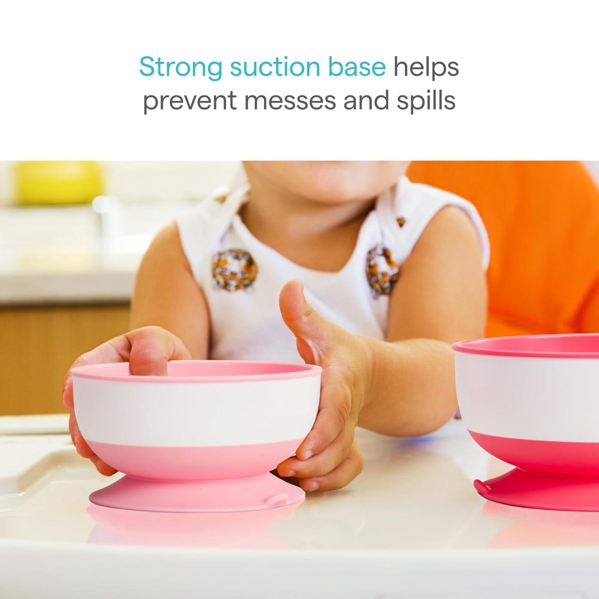 Munchkin Stay Put Suction Bowls & Lids, 3 Pack Pink/Purple