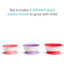 Munchkin Stay Put Suction Bowls & Lids, 3 Pack Pink/Purple on Luna Baby Store Miami