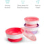 Munchkin Stay Put Suction Bowls & Lids, 3 Pack Pink/Purple on Luna Baby Store Miami