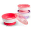 Munchkin Stay Put Suction Bowls & Lids, 3 Pack Pink/Purple on Luna Baby Store Miami