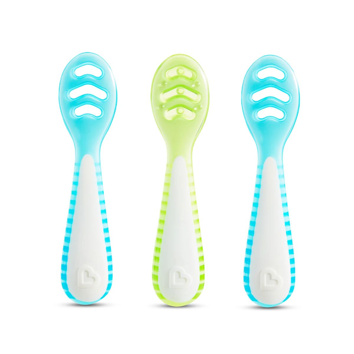 Munchkin Gentle Dip Multistage First Spoons - Blue/Green