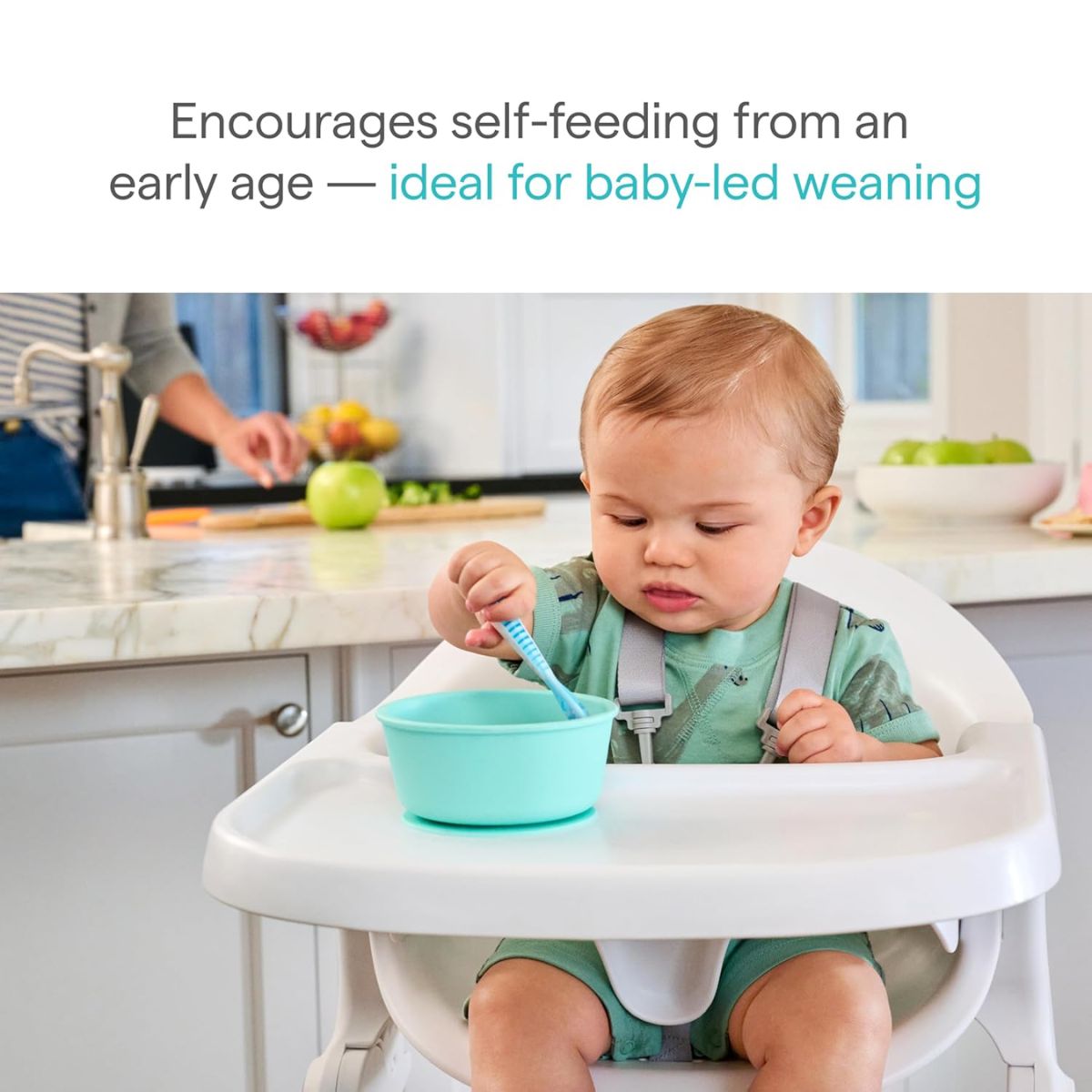 Munchkin Gentle Dip Multistage First Spoons - Blue/Green