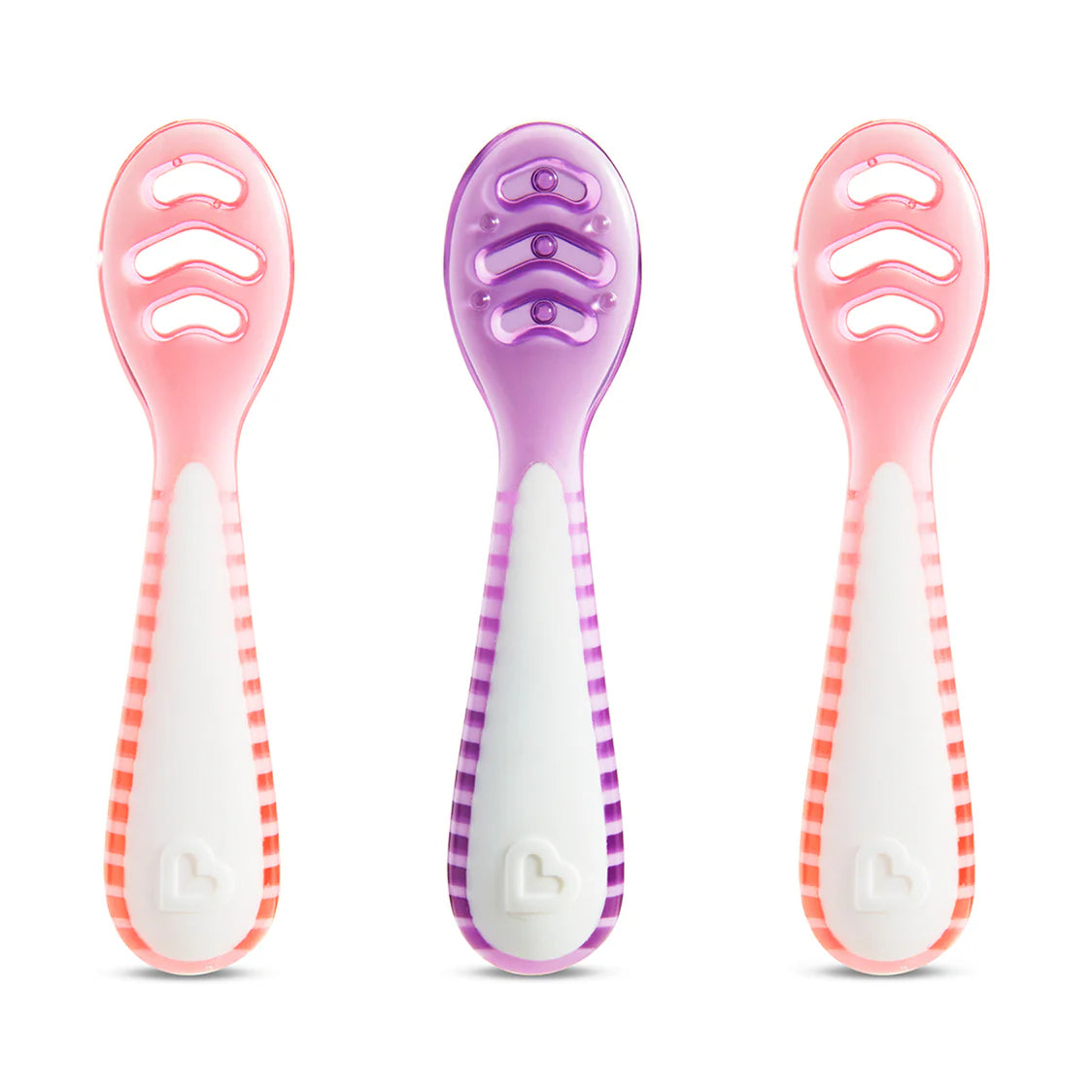 Munchkin Gentle Dip Multistage First Spoons Pink/Purple