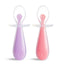 Colheres de Treinamento de Silicone Gentle Scoop - Pacote com 2 - Rosa/Roxo