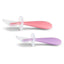 Colheres de Treinamento de Silicone Gentle Scoop - Pacote com 2 - Rosa/Roxo