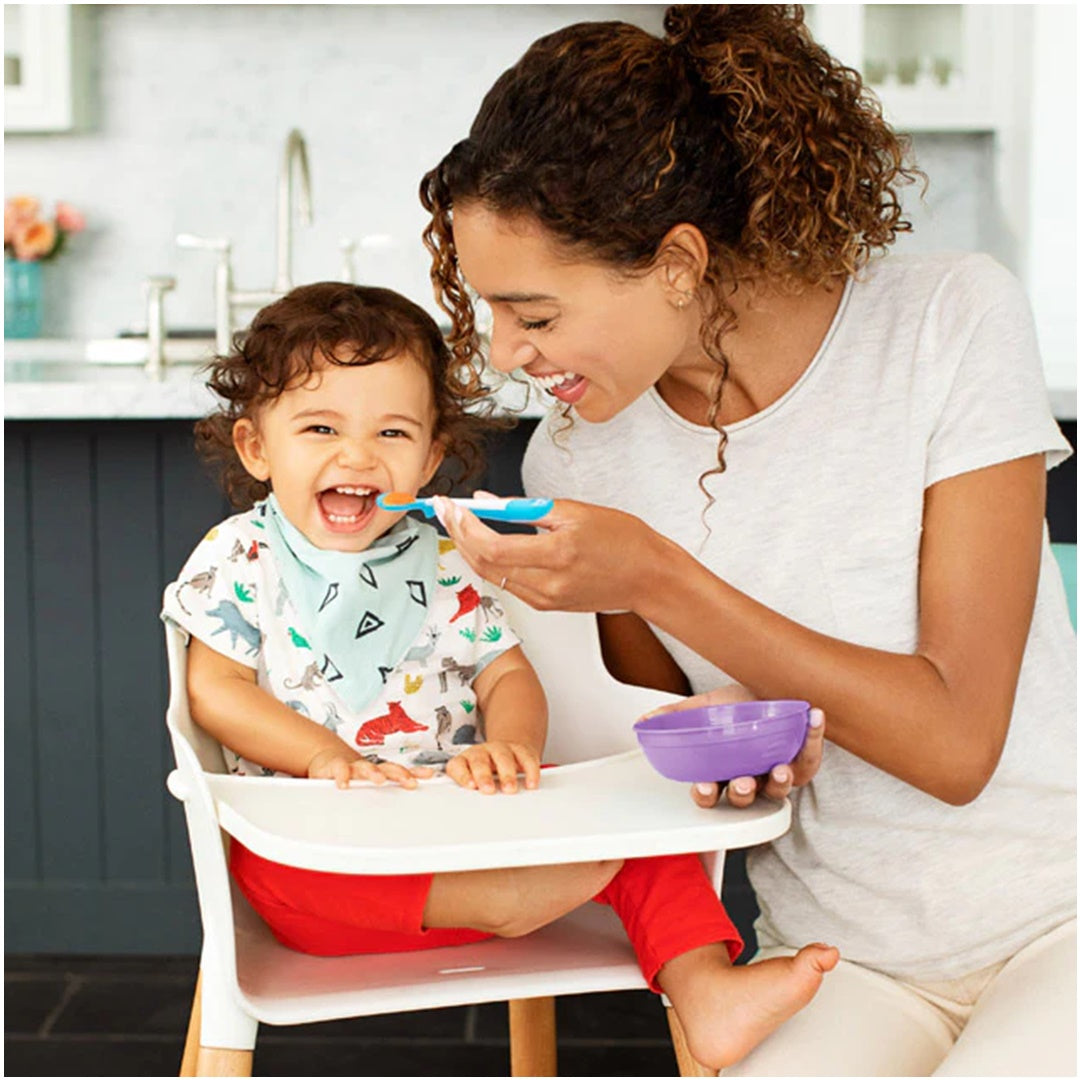 Conjunto de Tigelas e Colheres Infantis Munchkin Coloridas