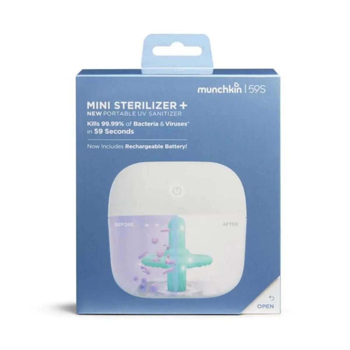 Munchkin Mini Sterilizer Plus Rechargeable Battery Portable UV on Luna Baby Store Miami