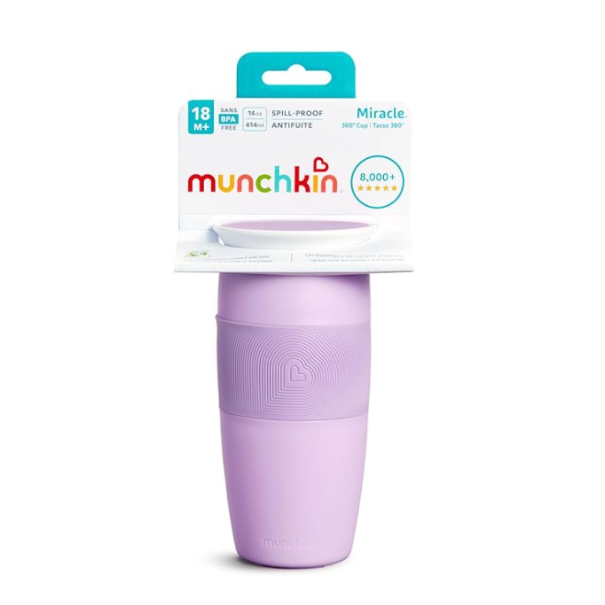 Copo De Treinamento Munchkin Miracle 360° Roxo 18M+ 414ML

 on Luna Baby Store Miami
