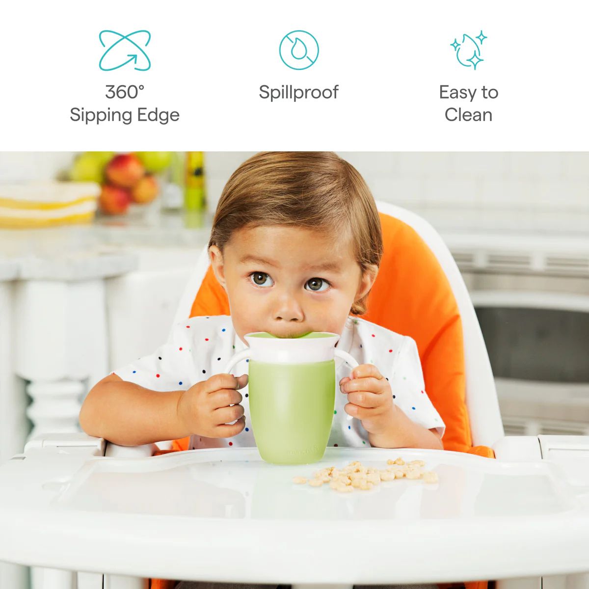 Copo De Treinamento Munchkin Miracle Rosa 6M+ 207ML on Luna Baby Store Miami