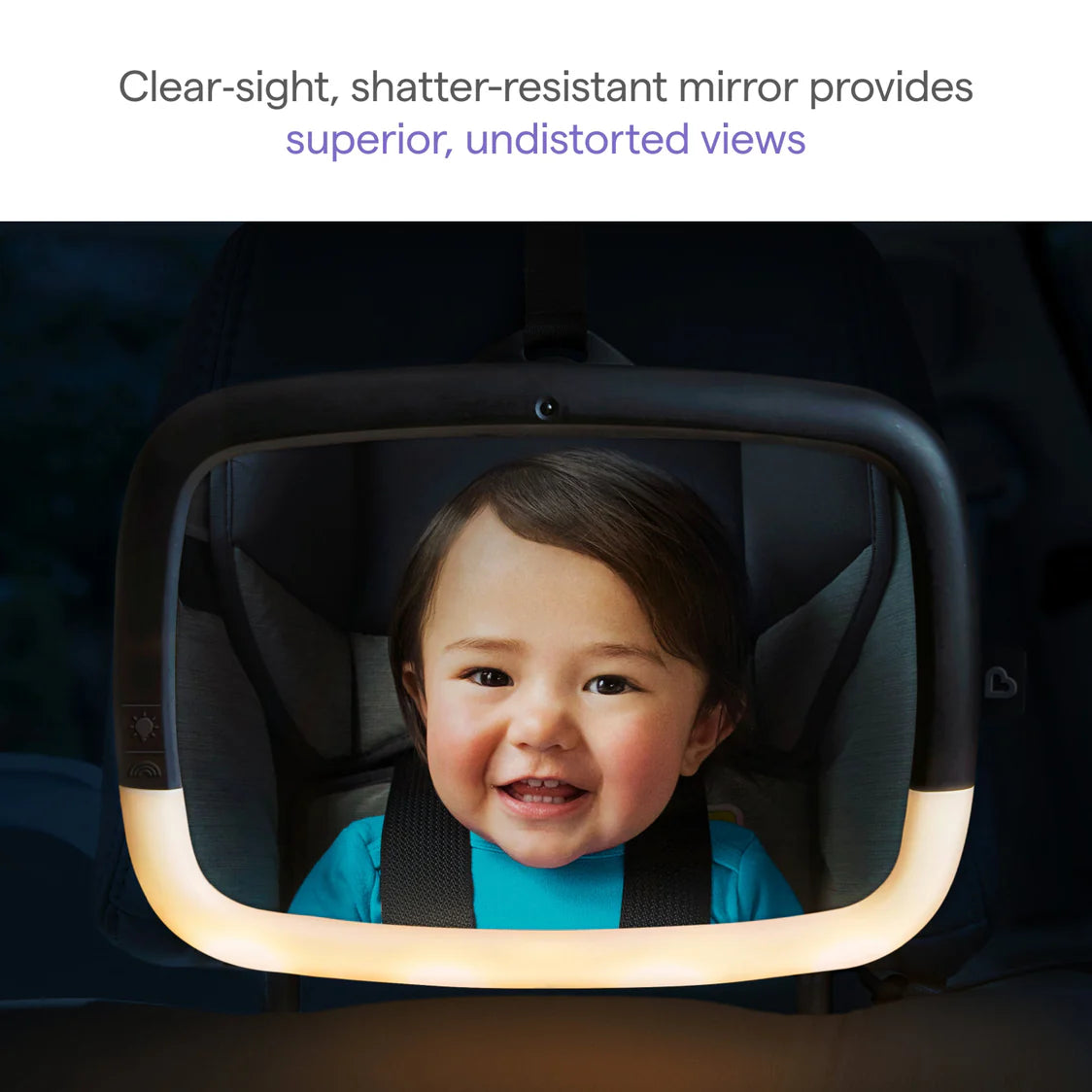 Espelho Para Carro com Luz Noturna Baby In-Sight Munchkin Banco Traseiro