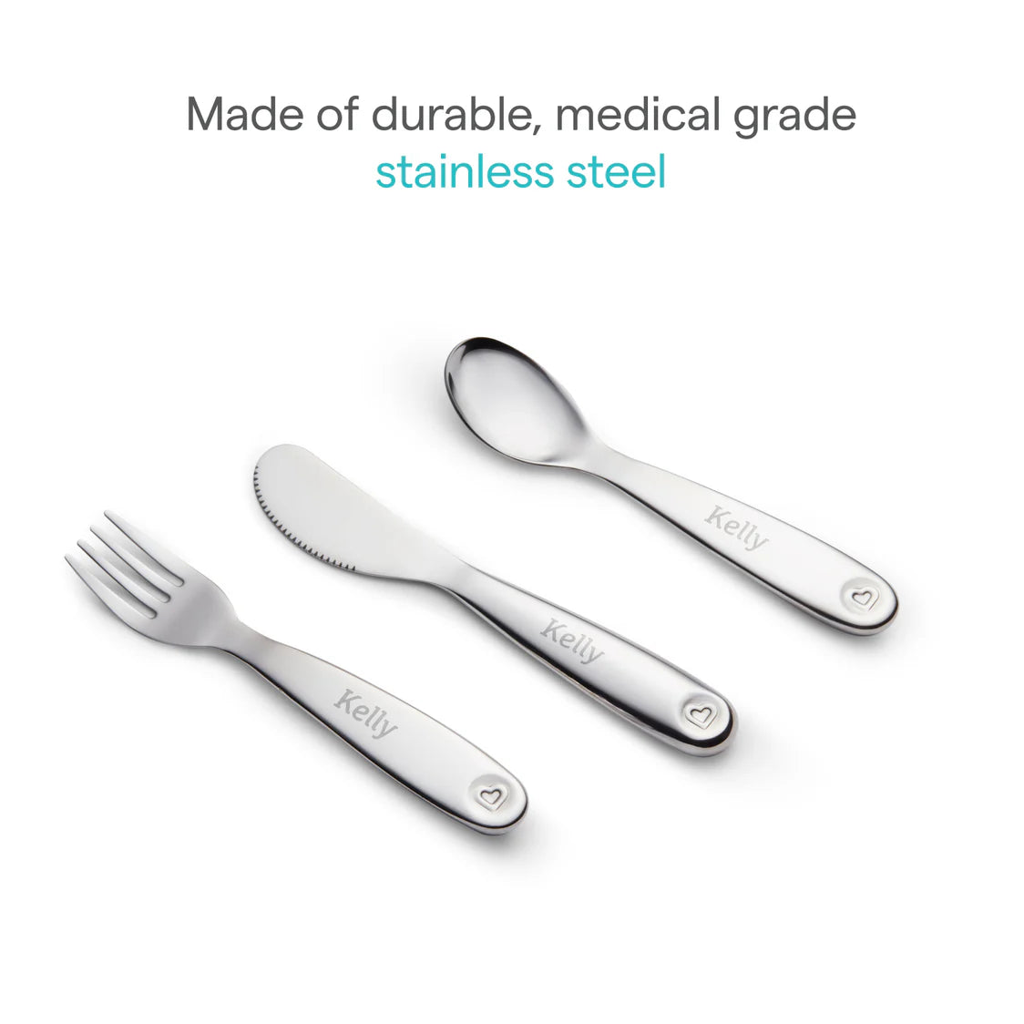 Munchkin Polish Stainless Steel Utensil Set