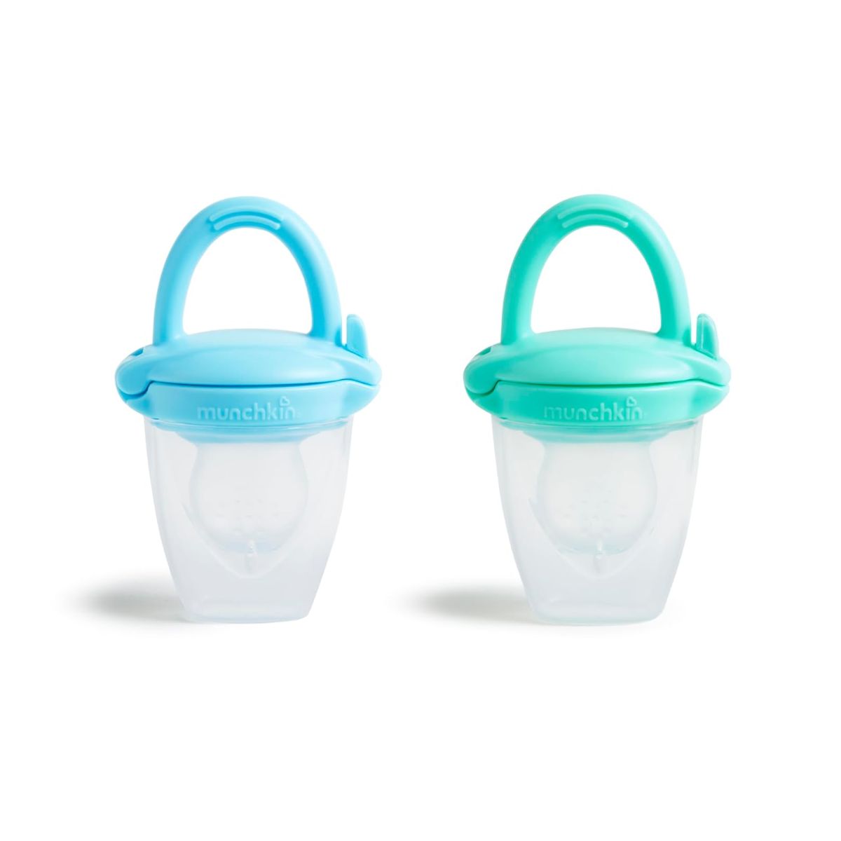Kit Alimentador De Silicone Munchkin 2 Peças Mint e Blue