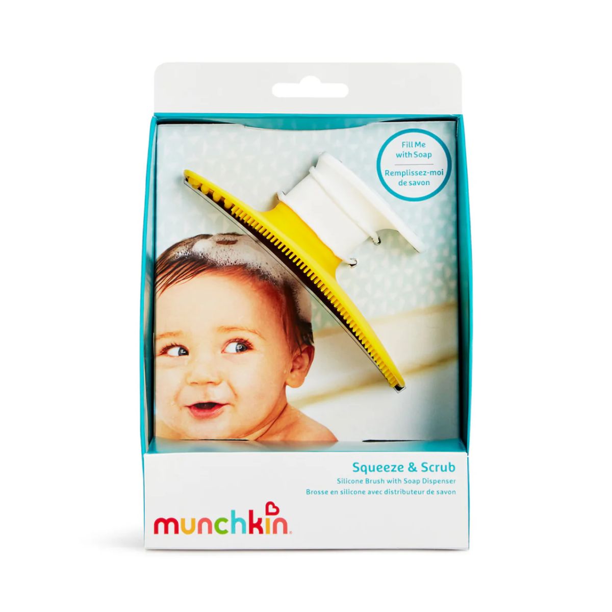 Escova de Banho Infantil de Silicone Munchkin Squeeze & Scrub

 on Luna Baby Store Miami